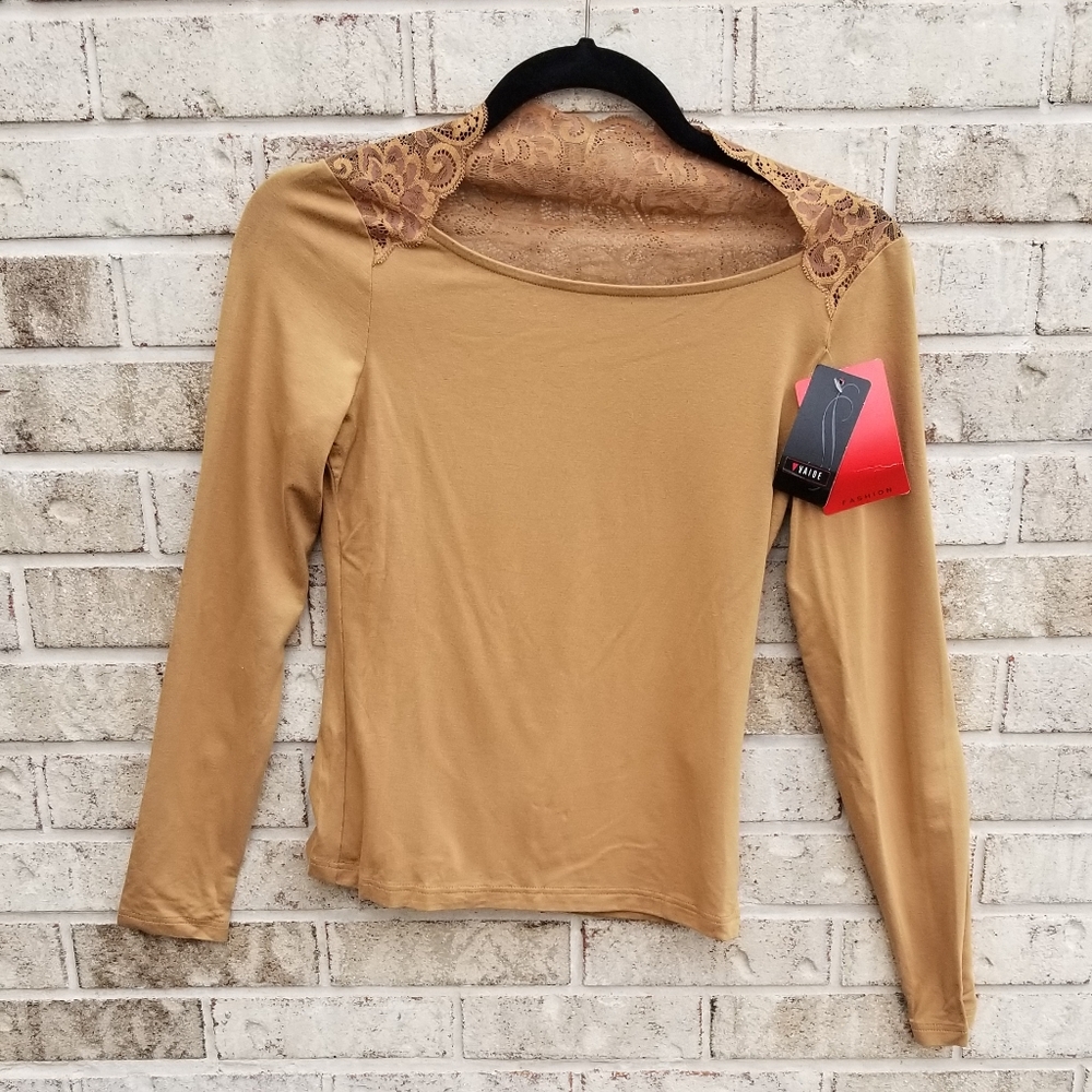 Long Sleeve Lace Tee